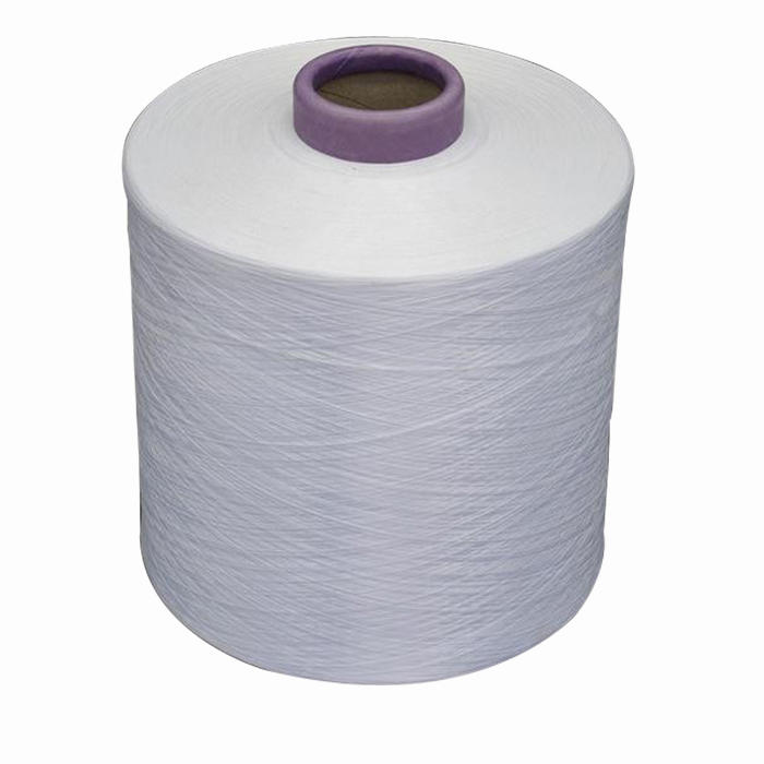 Polyester white silk yarn